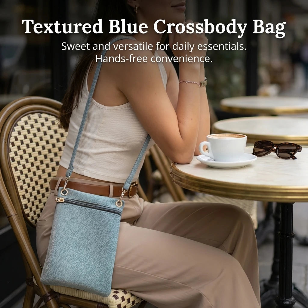 Women's Lychee Texture Shoulder Bag Crossbody Handbag for Daily Use Peaceful Pleasures Health and Wellness