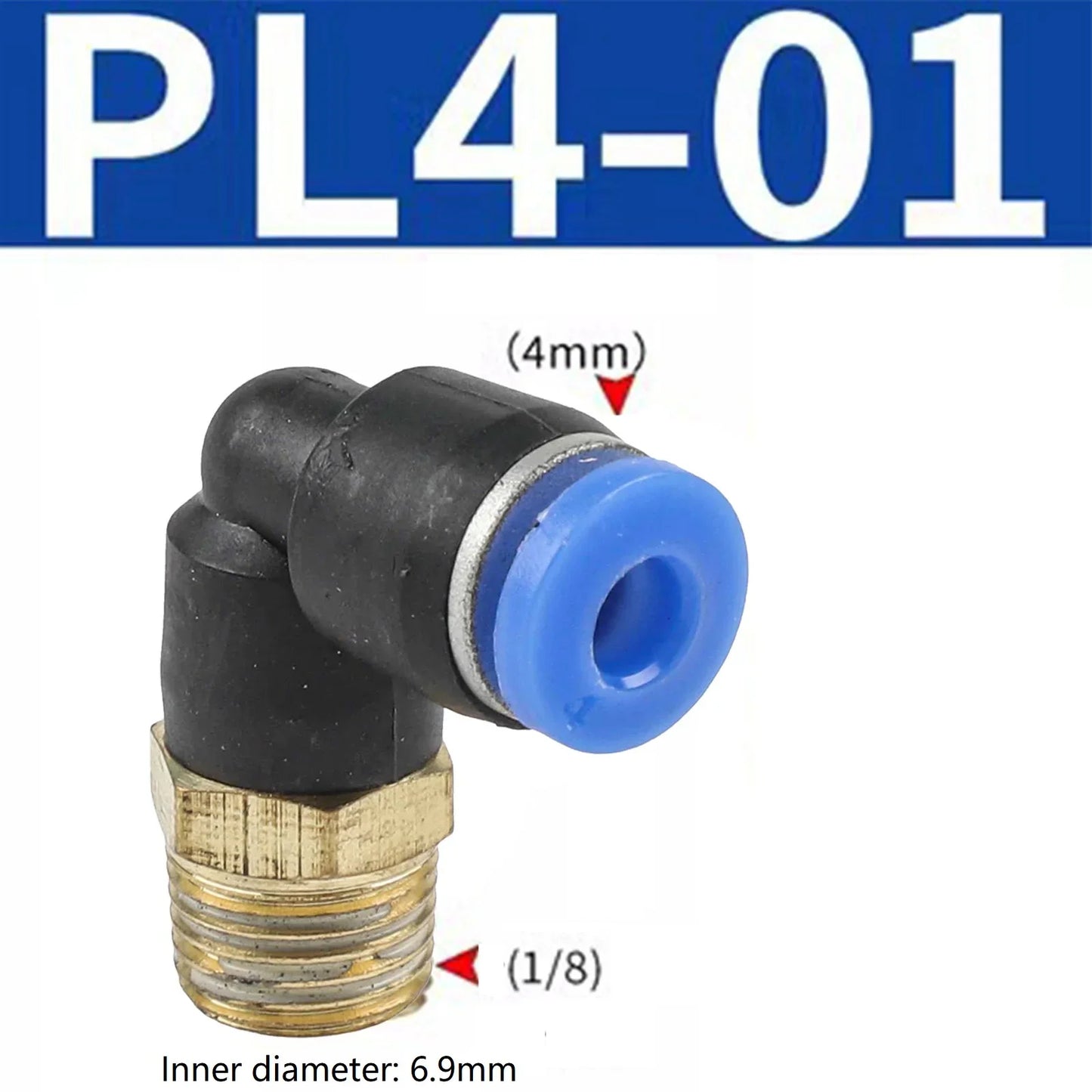 Pneumatic Elbow Quick Connector PL4-16mm Air Hose Fitting