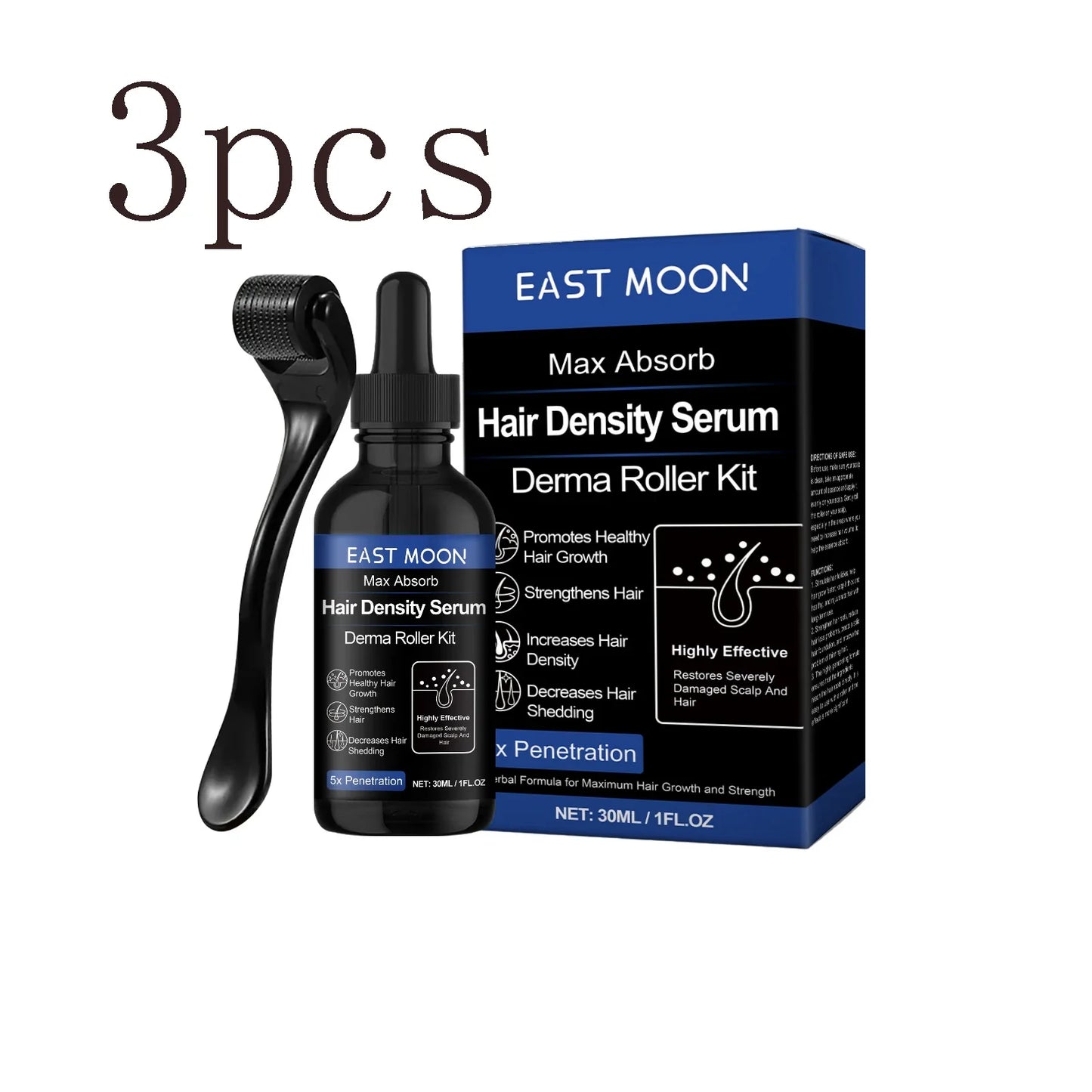 Hair Roller Kit with Nourishing Serum – Hydration & Strength