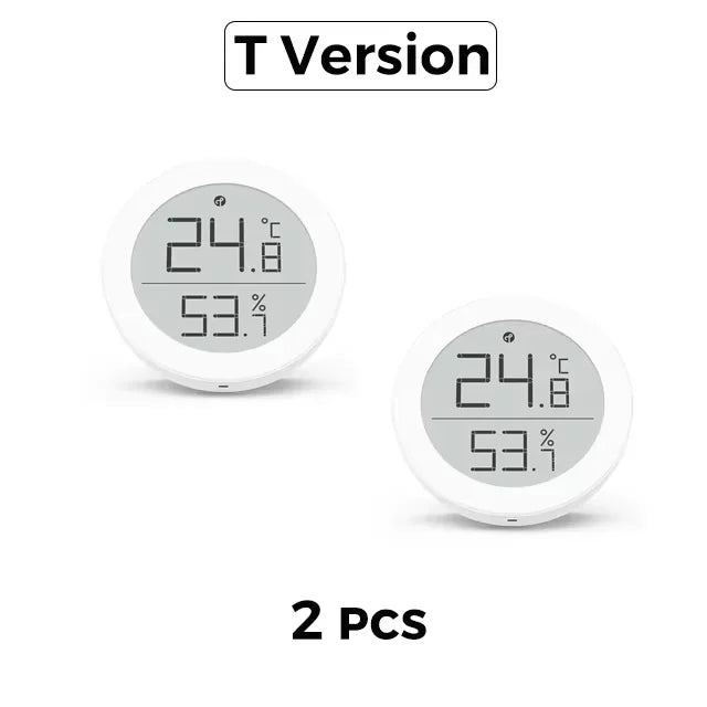 Qingping Mini Thermometer T Version Thread/BLE High-precision Indoor E-Link Temperature Humidity Sensor Work For Apple HomeKit Peaceful Pleasures Health and Wellness 2 pcs