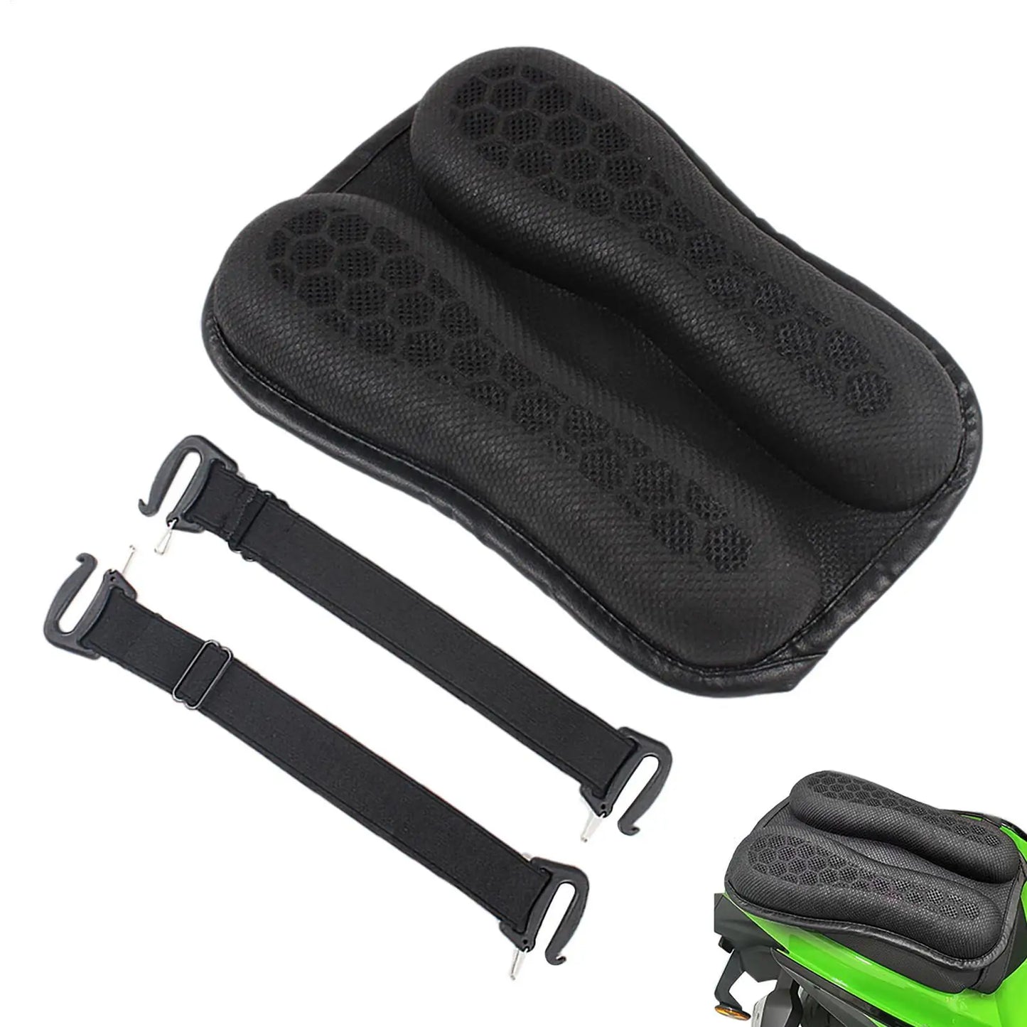 Motorcycle Gel Seat Cushion – 3D Honeycomb Shock Absorbing Pad