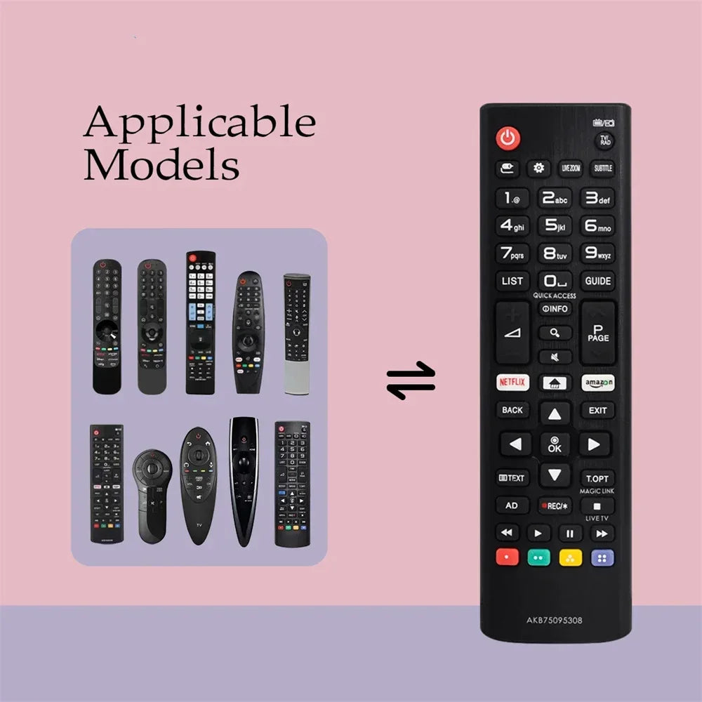 AKB75095308 Universal Remote for LCD LED HDTV Smart TV