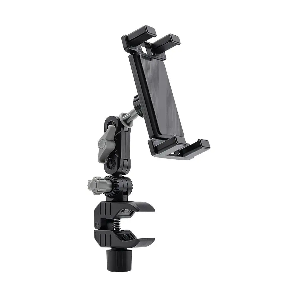 Universal Heavy Duty Truck Phone Holder, Adjustable A-Pillar Grab Handle Mount with Strong Pole Clamp for Pickup Excavator Loade Peaceful Pleasures Health and Wellness forTablet Grey