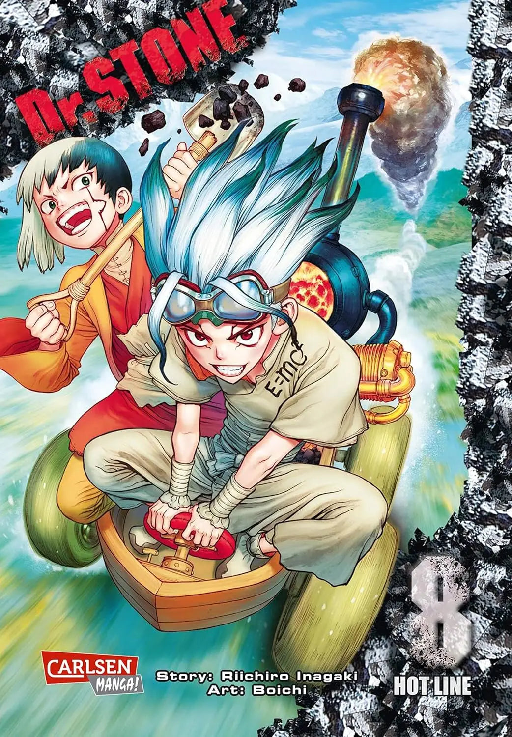 Dr. Stone Anime Canvas Wall Art Poster | Retro Graffiti Fan Gift
