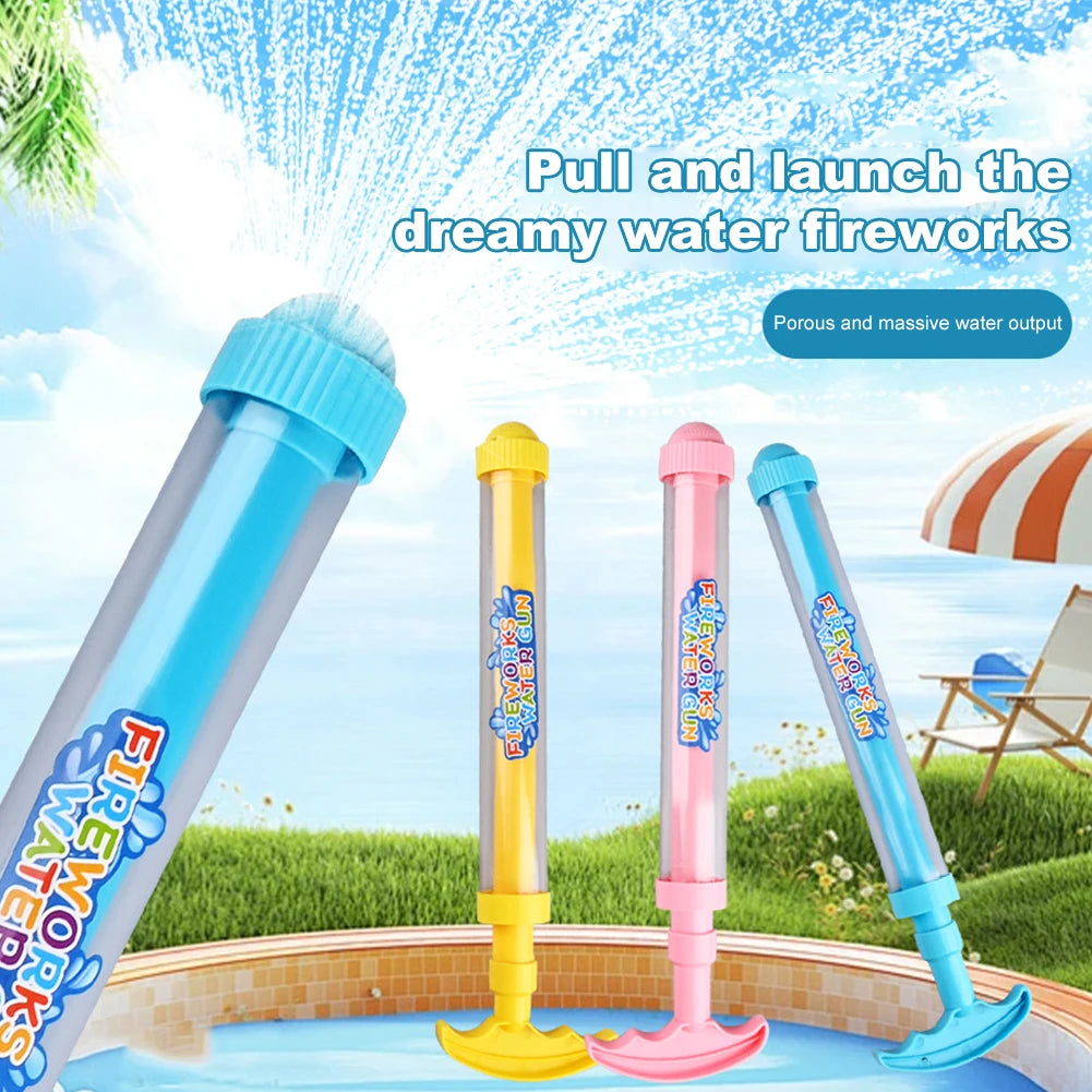 Fireworks Water Gun | Pull-Out Sprinkler Pool & Beach Toy Peaceful Pleasures Health and Wellness