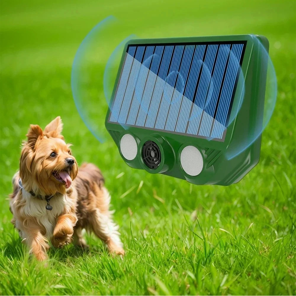 Solar Powered Animal Repellent Device IP66 Waterproof 500mAh Rechargeable Battery Outdoor Garden Lawn Pest Control Peaceful Pleasures Health and Wellness