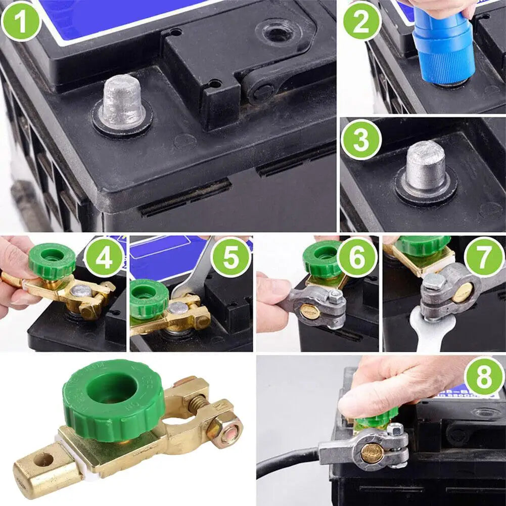 Car Battery Power Off Protection Switch Battery Disconnect Quick Cut-off Disconnect Isolator Switch Car Power-off Switch Peaceful Pleasures Health and Wellness
