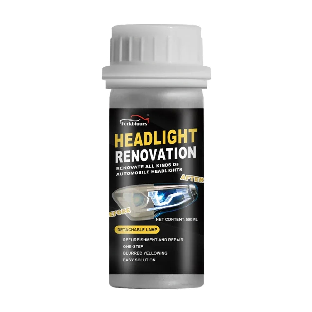 800ml Headlights Liquid Polymer Headlight Chemical Polish Repair Fluid Refurbishment Scratch Repair Polishing for Motorcycle Peaceful Pleasures Health and Wellness 100ml