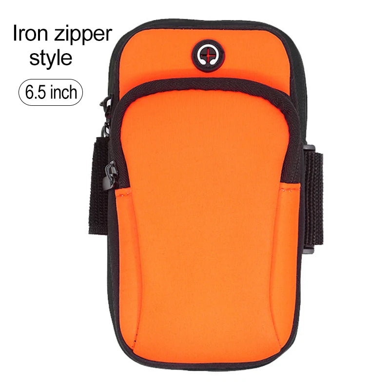 Mobile Phone Armband mp3/mp4 Bags iPhone 14 Pro Max Case For iphone11 Sports Bag For Mobile Multifunction Running Accessories Peaceful Pleasures Health and Wellness Orange(Iron 6.5in)
