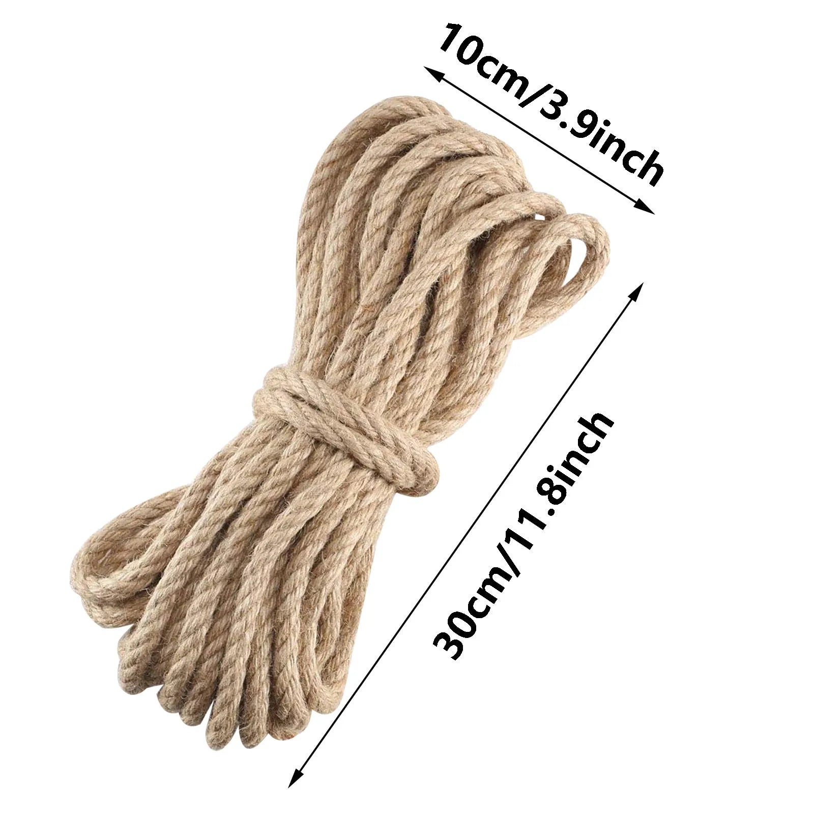 10mm Natural Hemp Rope Tug Of War Rope Household DIY Decorative Rope 10 M For DIY & Arts Crafts Packing Floristry Bundling Peaceful Pleasures Health and Wellness