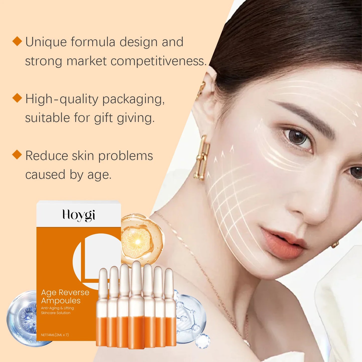Astaxanthin Ampoule Serum – Anti-Aging, Brightening 7×2ml