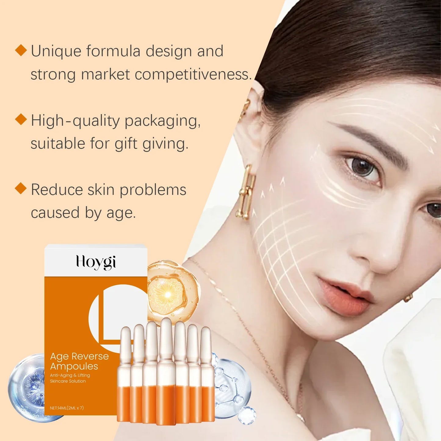 Hoygi Astaxanthin Ampoule Face Serum – Anti-Aging & Brightening