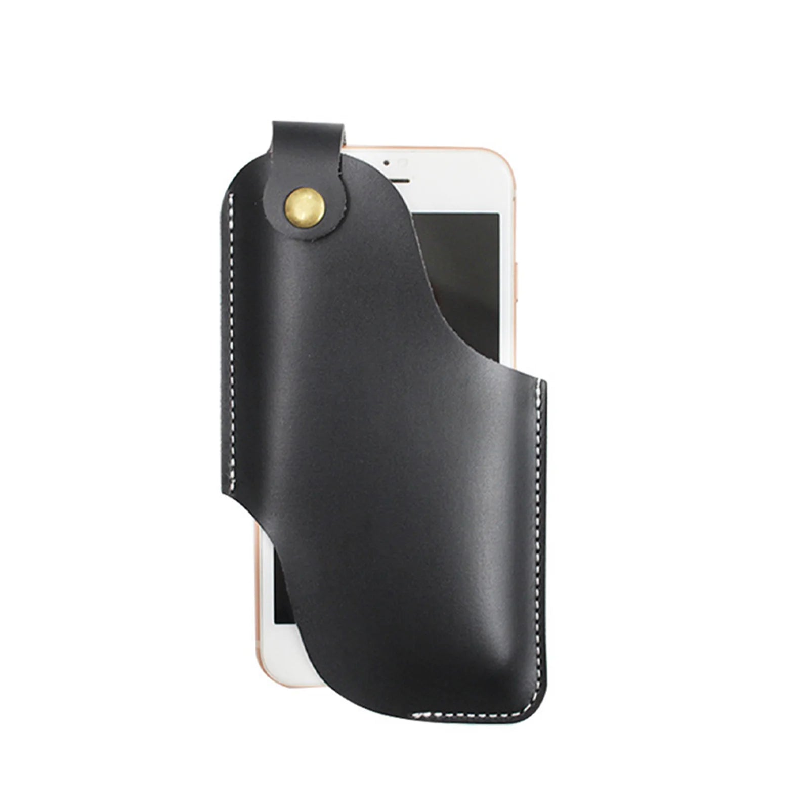 Durable Phone Belt Holder Pouch Universal Black Phone Holster with Belt Loops for Men Carrying Pouch Peaceful Pleasures Health and Wellness