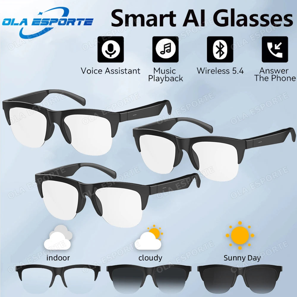 Bluetooth 5.3 Smart Audio Sunglasses – UV & Hands-Free Calls