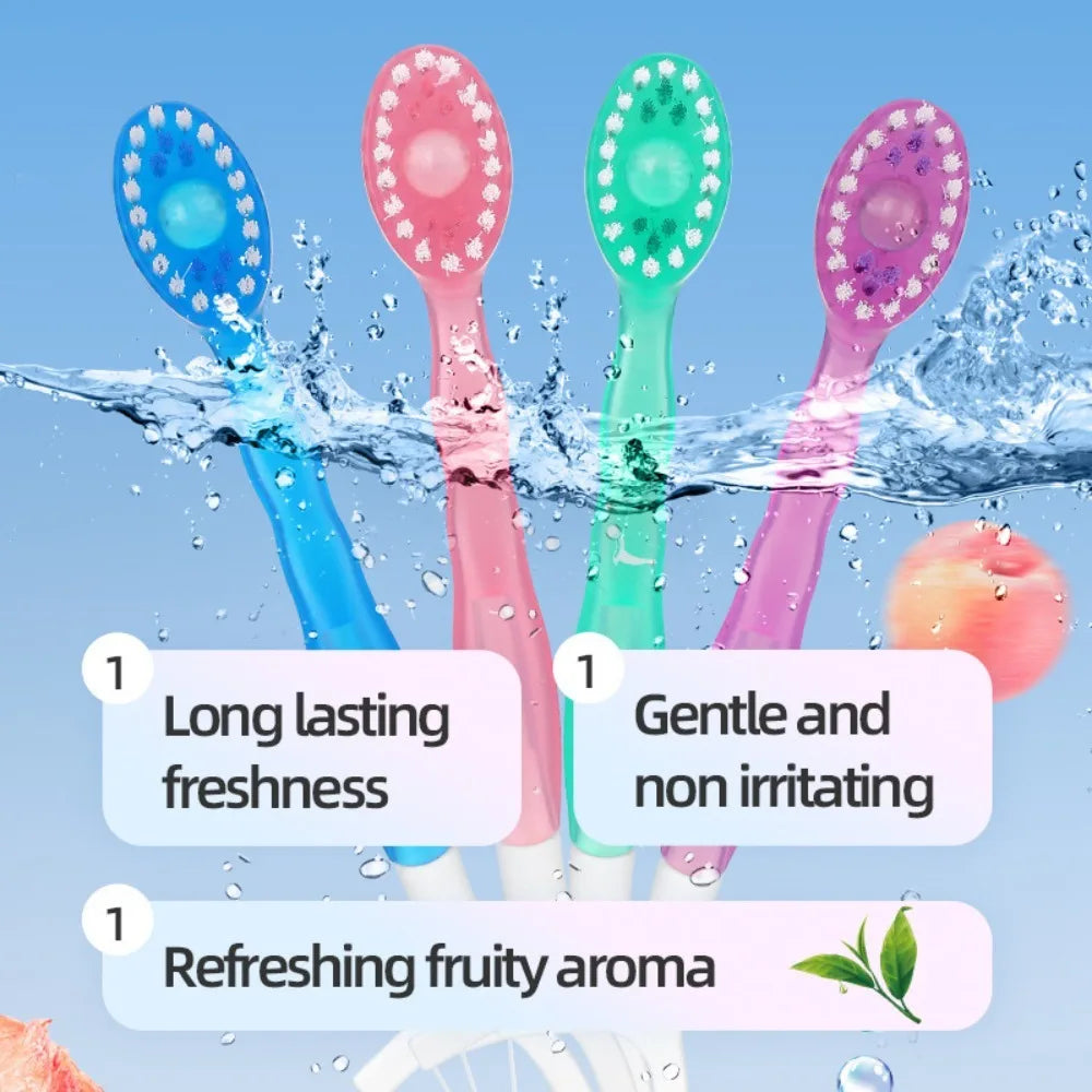 Portable Travel Toothbrush Set Disposable Mini Toothbrushes with Toothpaste Tongue Scraper Flosses Kit Disposable Toothbrush Peaceful Pleasures Health and Wellness