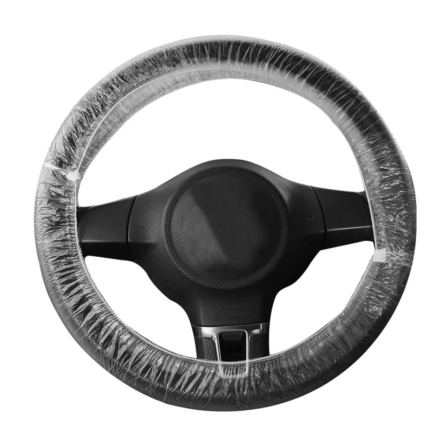100pcs Disposable Steering Wheel Covers Waterproof & Anti-Slip Protectors for Car Truck, Mechanics, Valet & Fleet Hygiene Peaceful Pleasures Health and Wellness