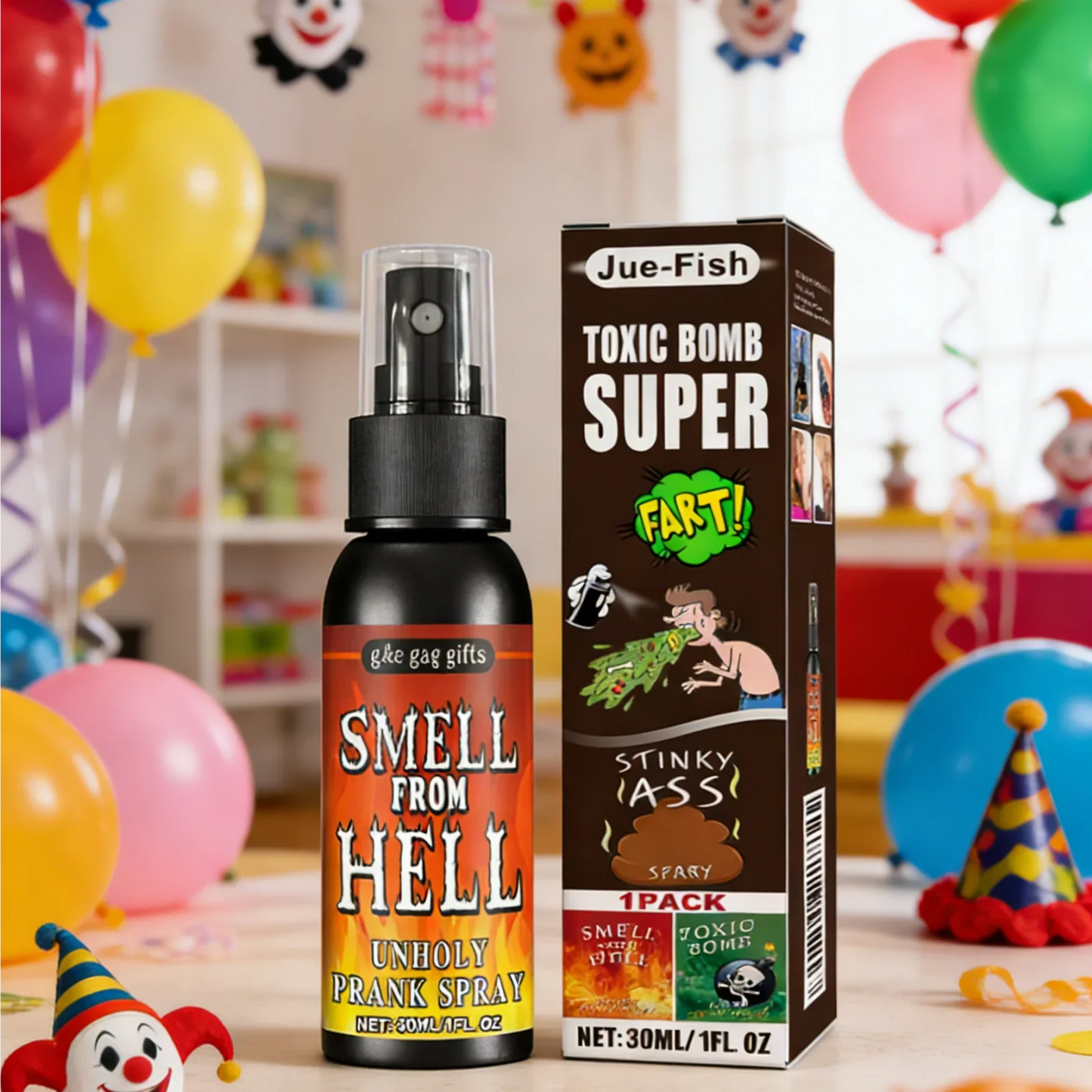 Fart Spray Prank 30ml – Non-Toxic Stink Bomb Gag Gift