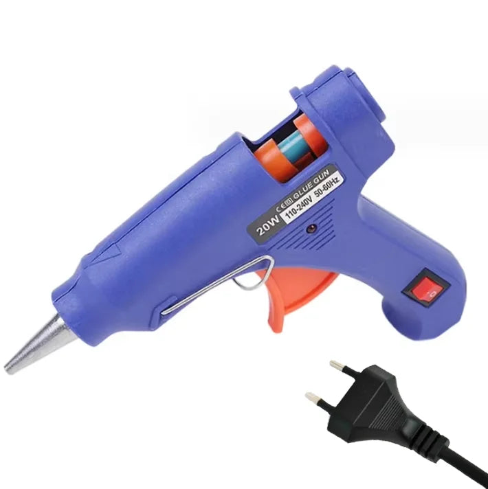 20W Hot Melt Glue Gun Kit with Glue Sticks for DIY Crafts