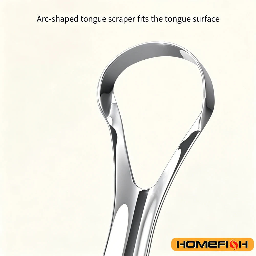 2pcs Stainless Steel Tongue Cleaners Gum Tongue Scraper for Adults Boys and Girls Tongue Care Tools Metal Tongue Scrapers family Peaceful Pleasures Health and Wellness