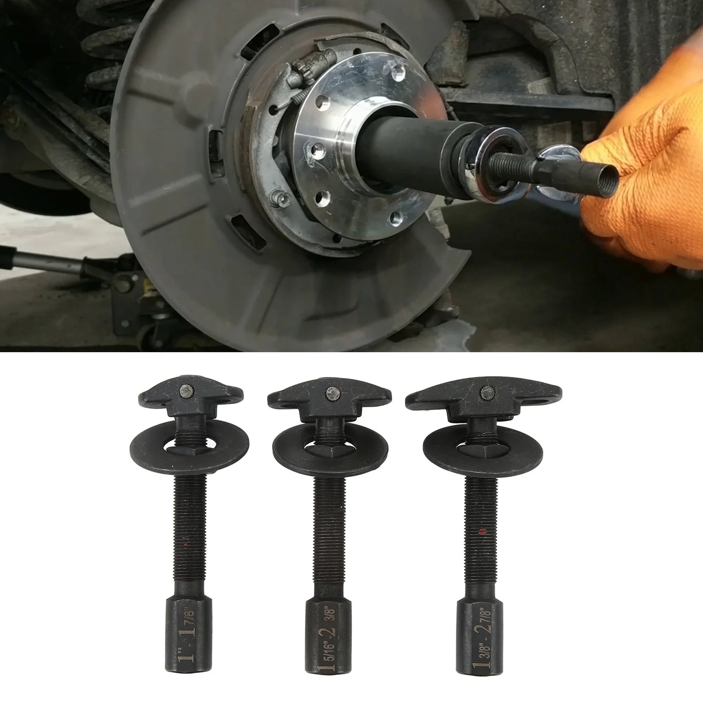3-Piece Rear Axle Bearing Puller Set – Semi-Floating Auto Kit