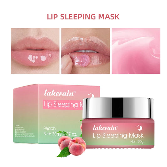 Moisture Collagen Lip Sleeping Mask Hydrate Plump Long-Lasting and Intense Repair Lips Suitable Dry Chapped Lips Skin Care Peaceful Pleasures Health and Wellness