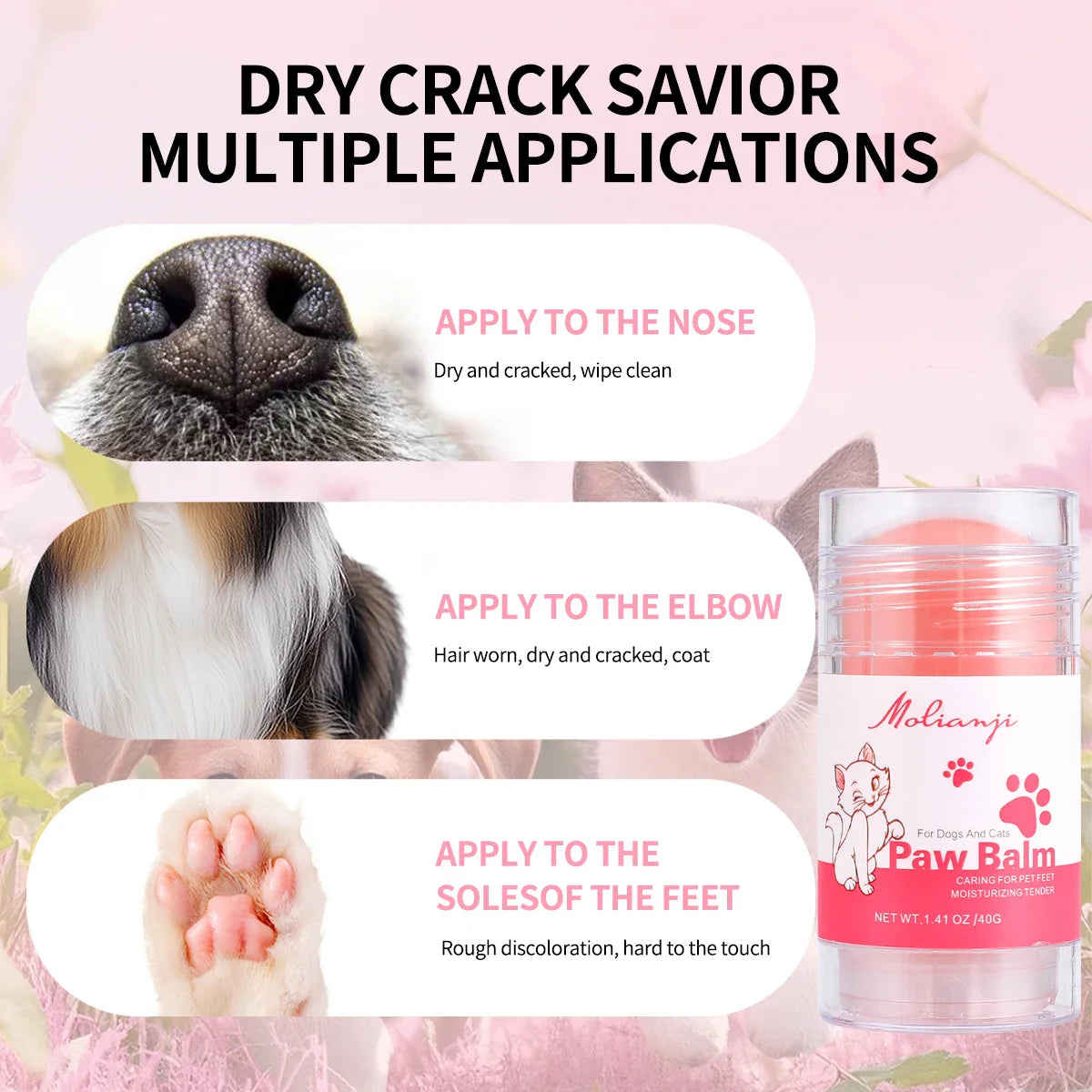 Pet Paw Cream – Deep Moisturizing Claw Care for Cats & Dogs