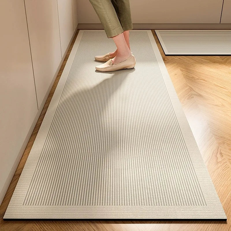 Japanese Minimalist Anti-Slip Floor Mat | Kitchen & Bath Rug