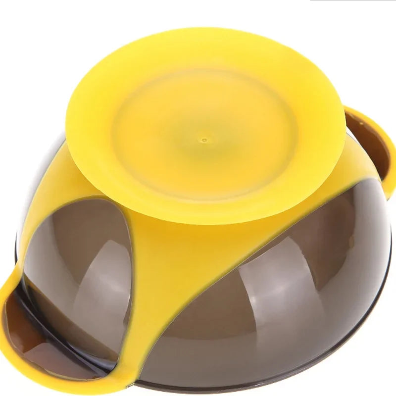 2pcs Hair Color Mixing Bowl, Hair Dye Treatment Bowl, Silicone Binaural Bowl, Hair Salon Beauty Suction Tool Peaceful Pleasures Health and Wellness