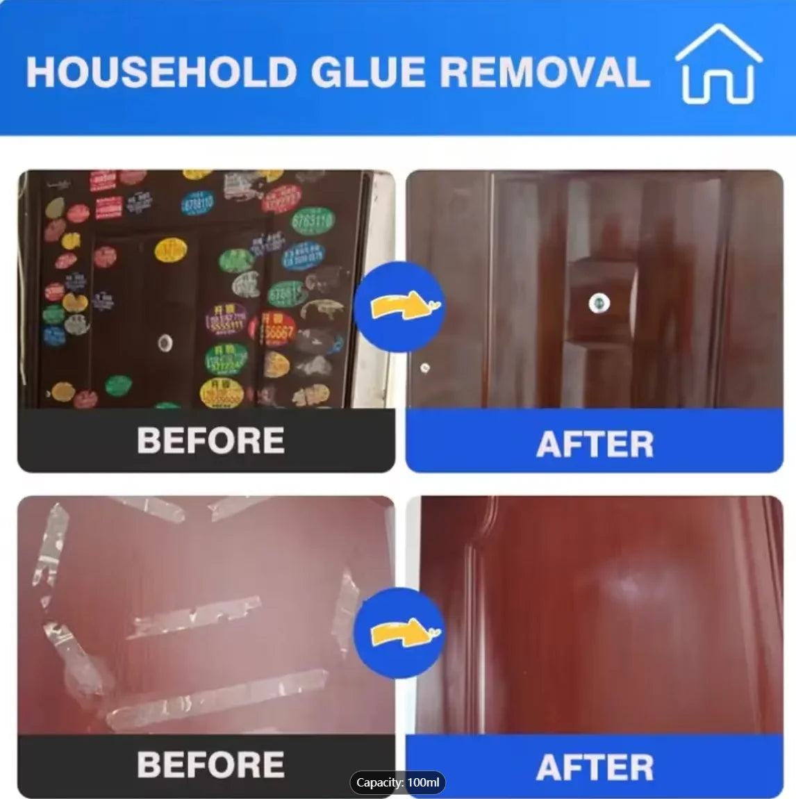 Glue Remover Spray – Adhesive Remover 100ml for Cars & Glass