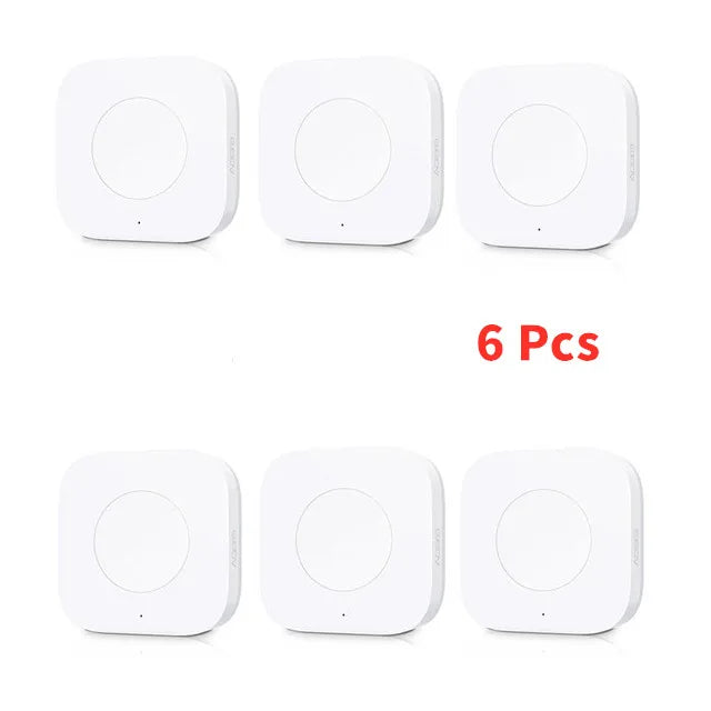 Aqara Mini Wireless Switch Zigbee Sensor One Key Control Smart Button Smart Remote Control For Apple HomeKit Mijia Xiaomi Peaceful Pleasures Health and Wellness 6 pieces China Mainland
