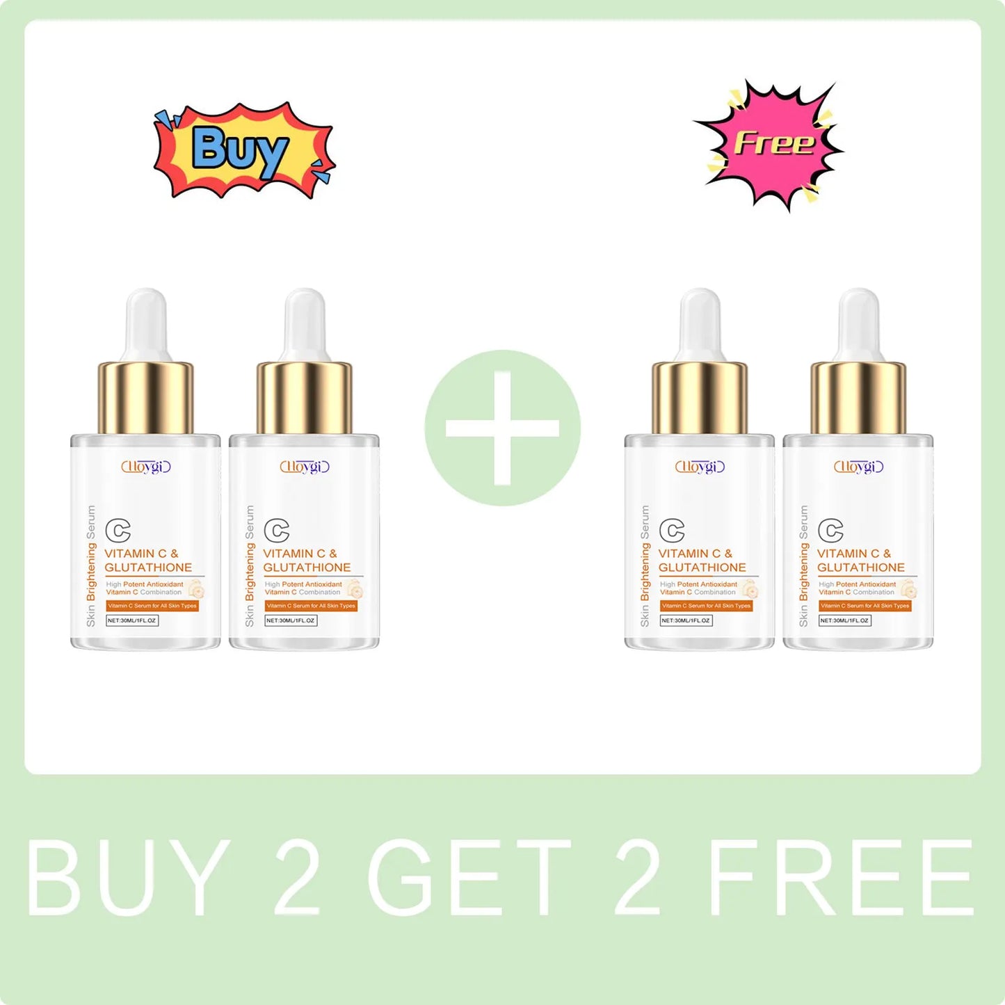 Vitamin C Serum Fade Melanin Dark Spots Corrector Even Skin Tone Remove Fine Lines Nourish Shrink Pores Brightening Face Essence Peaceful Pleasures Health and Wellness Buy 2 Get 2 Free