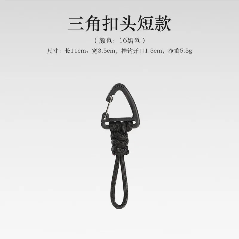New 1pc Plastic Carabiner Clip Keychain Outdoor Camping Hiking Climbing Snap Clip Lock Backpack Hanger Buckle Hook Color Random Peaceful Pleasures Health and Wellness D