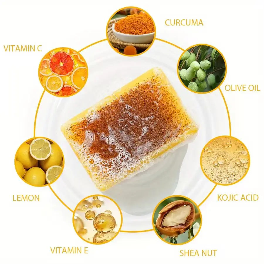 Turmeric & Lemon Granule Soap – Deep Cleansing 2-Pack
