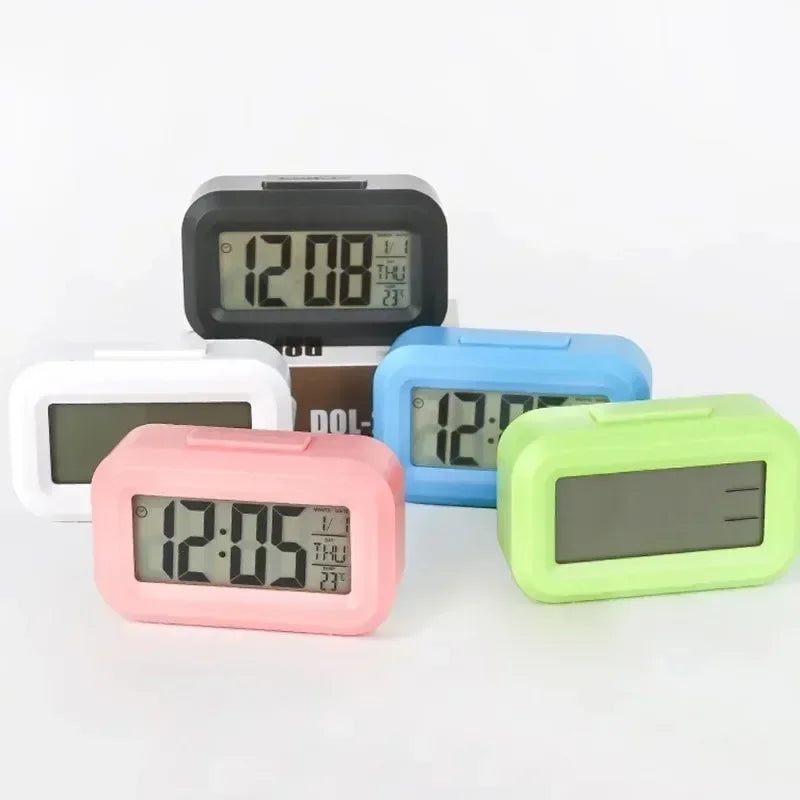 Led Digital Alarm Clock Backlight Data Times Calendar Desktop Multi-function Electronic Bedroom Decoration Desk Decorations Wall Peaceful Pleasures Health and Wellness