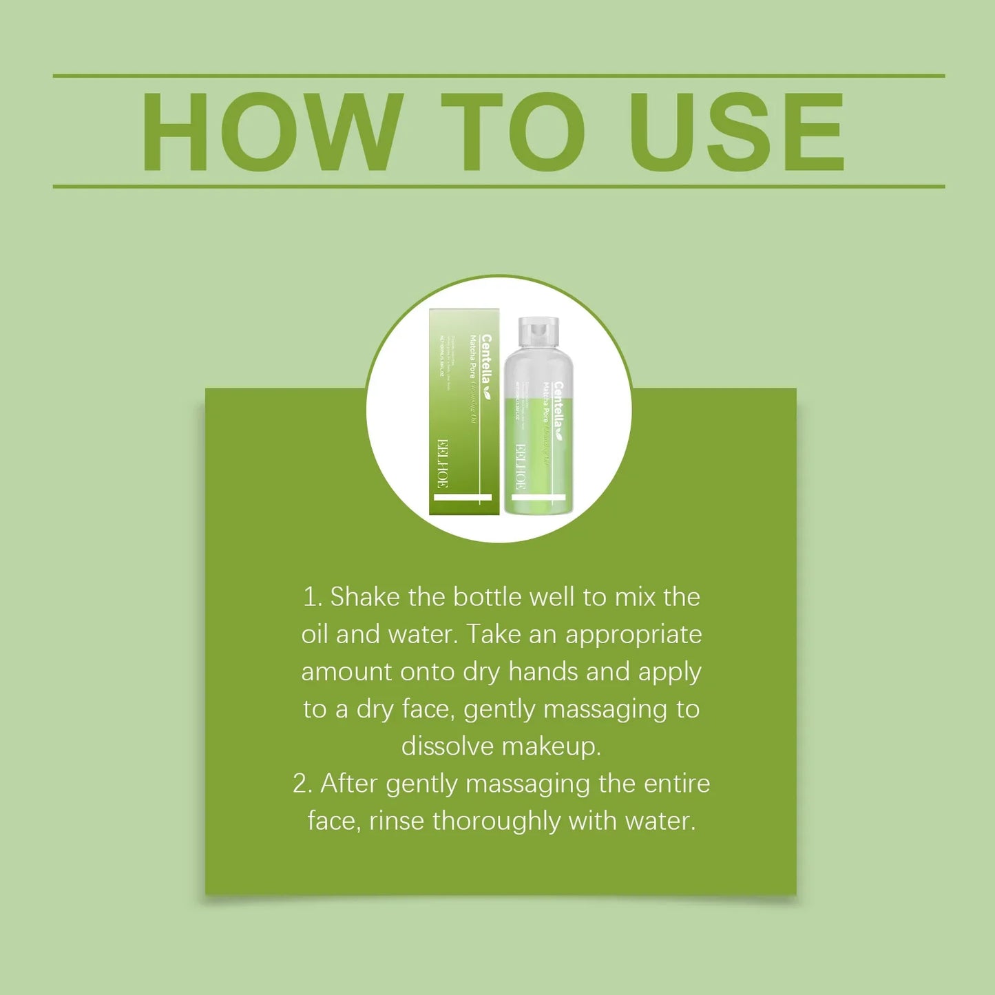 Matcha Cleansing Oil – Daily Gentle Face Makeup Remover 100ml