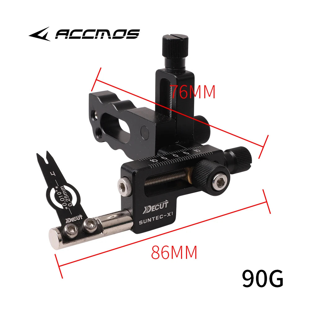 Decut Compound Bow Arrow Rest RH LH Adjustable Metal Designed