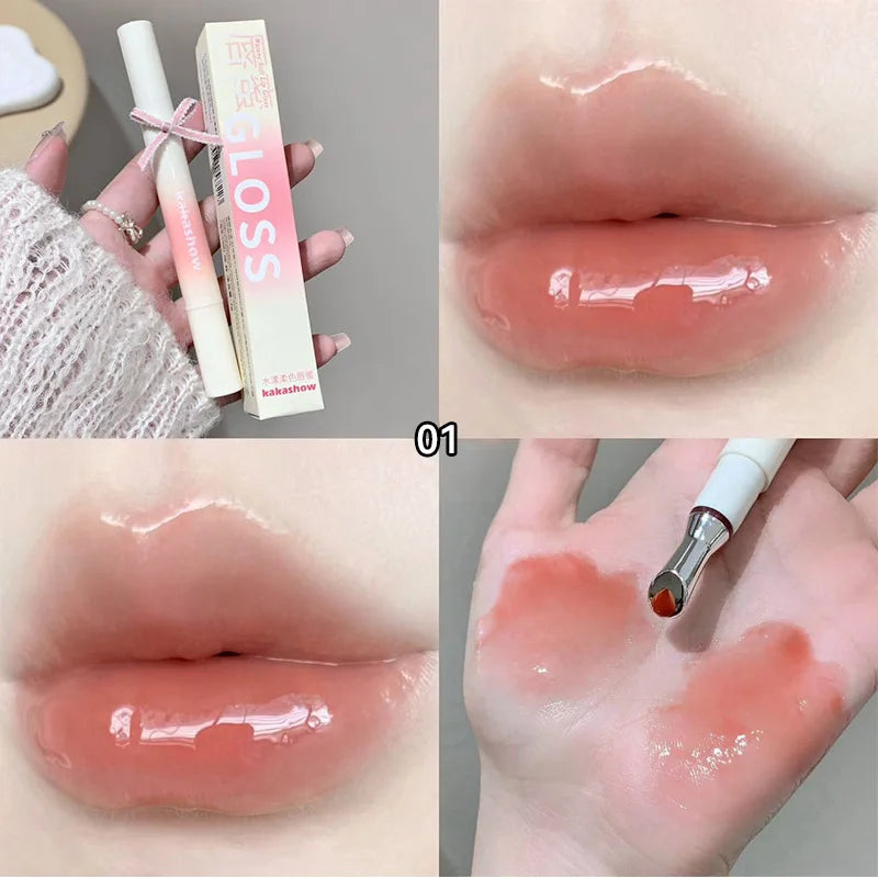 Kakashow Mirror Watery Jelly Lip Gloss | Moisturizing Lip Tint