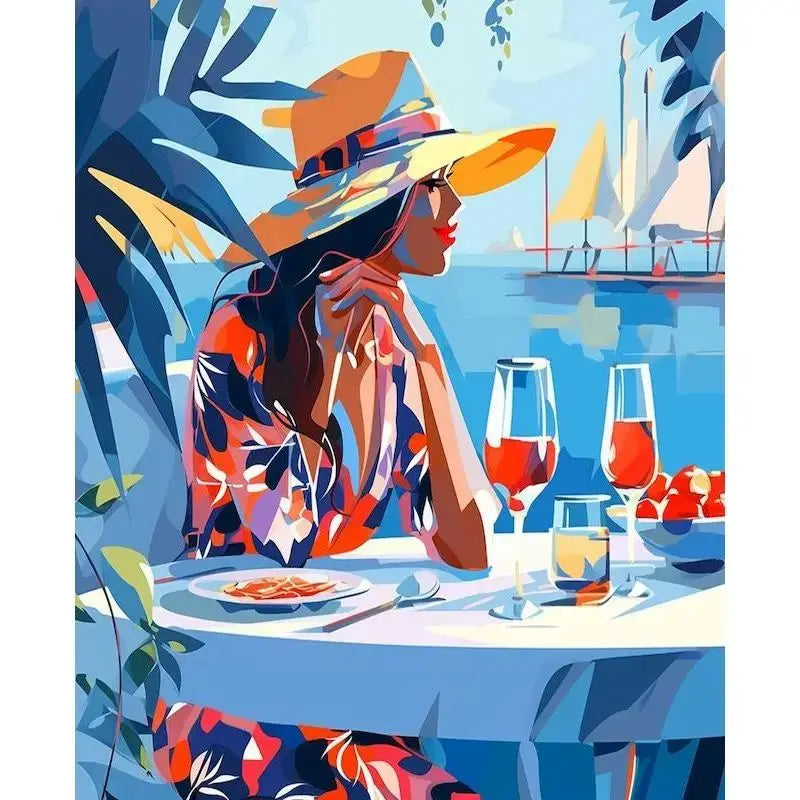 Paint by Number Girl Figure Kit – DIY Canvas Art & Home Decor