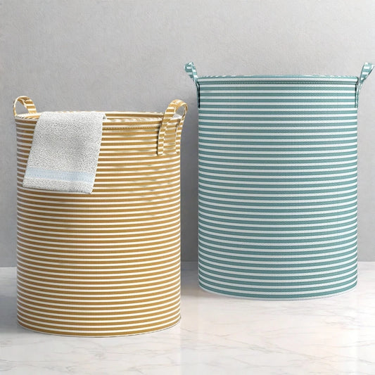 Large Collapsible Laundry Basket with Handles – Tall Round Hamper
