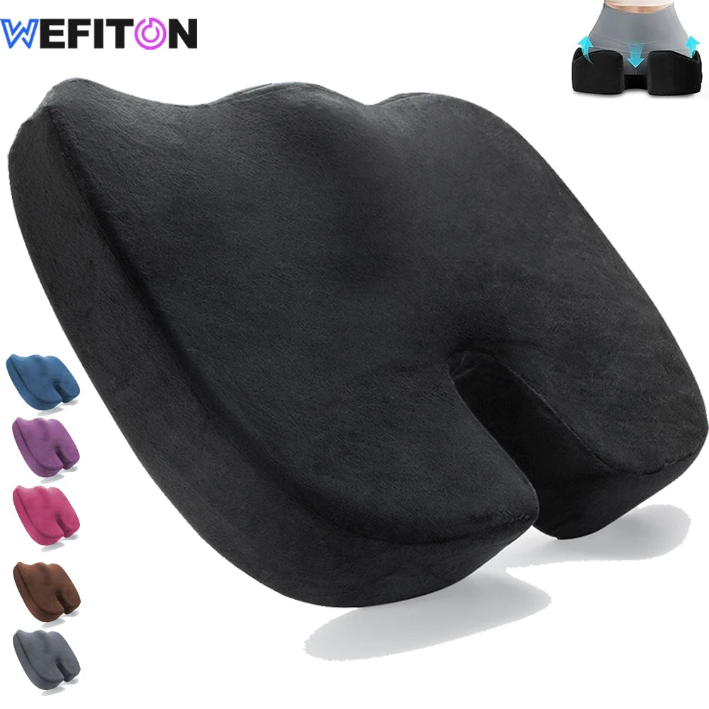 WEFITON Memory Foam Seat Cushion – Tailbone & Sciatica Relief Memory Foam Seat Cushion Peaceful Pleasures Health and Wellness