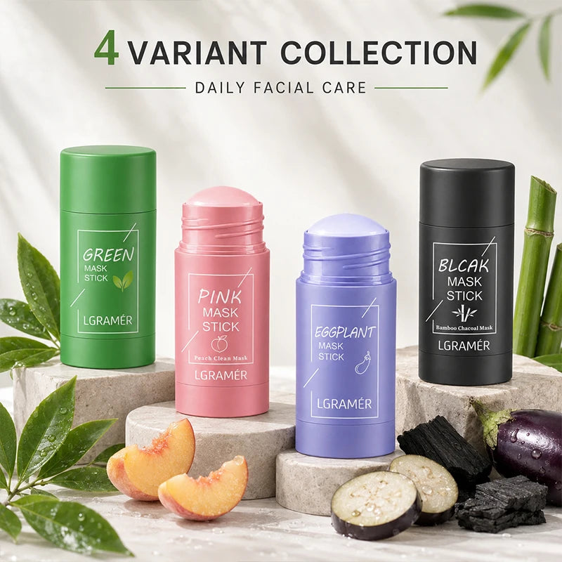 LGRAMER Green Tea Solid Facial Mask 40g | Deep Pore Cleanse
