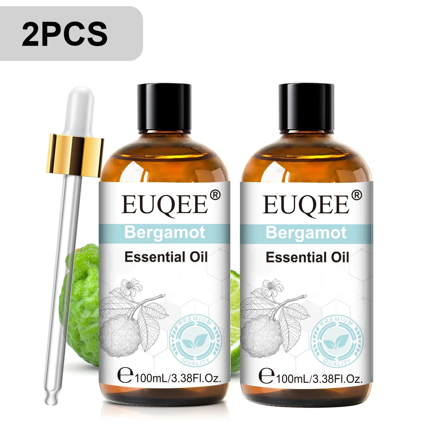 EUQEE 100ml Essential Oils – Lavender, Vanilla, Lemon & Cinnamon