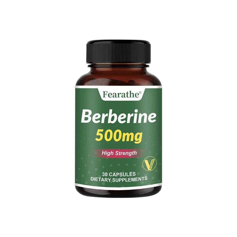 Berberine Supplement, 500mg, Healthy Metabolic Support Heart, Immune System, Gut Health, 30/60/120 Vegan Capsules, NON-GMO Peaceful Pleasures Health and Wellness 30count