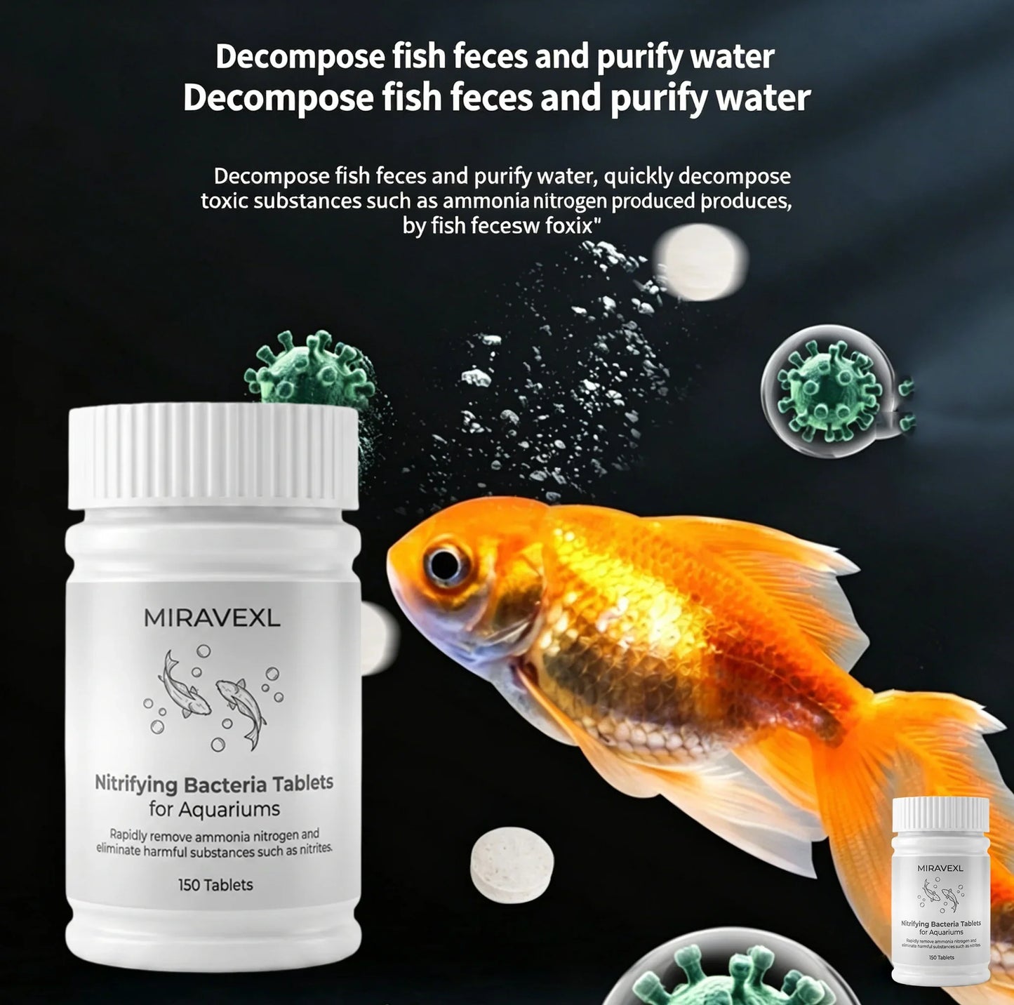 150-Pc Nitrifying Bacteria Tablets – Aquarium Bio Filter Starter
