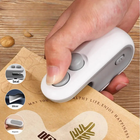 USB Portable Mini Sealer Snacks Home Use Rechargeable Vacuum Handheld Peaceful Pleasures Health and Wellness