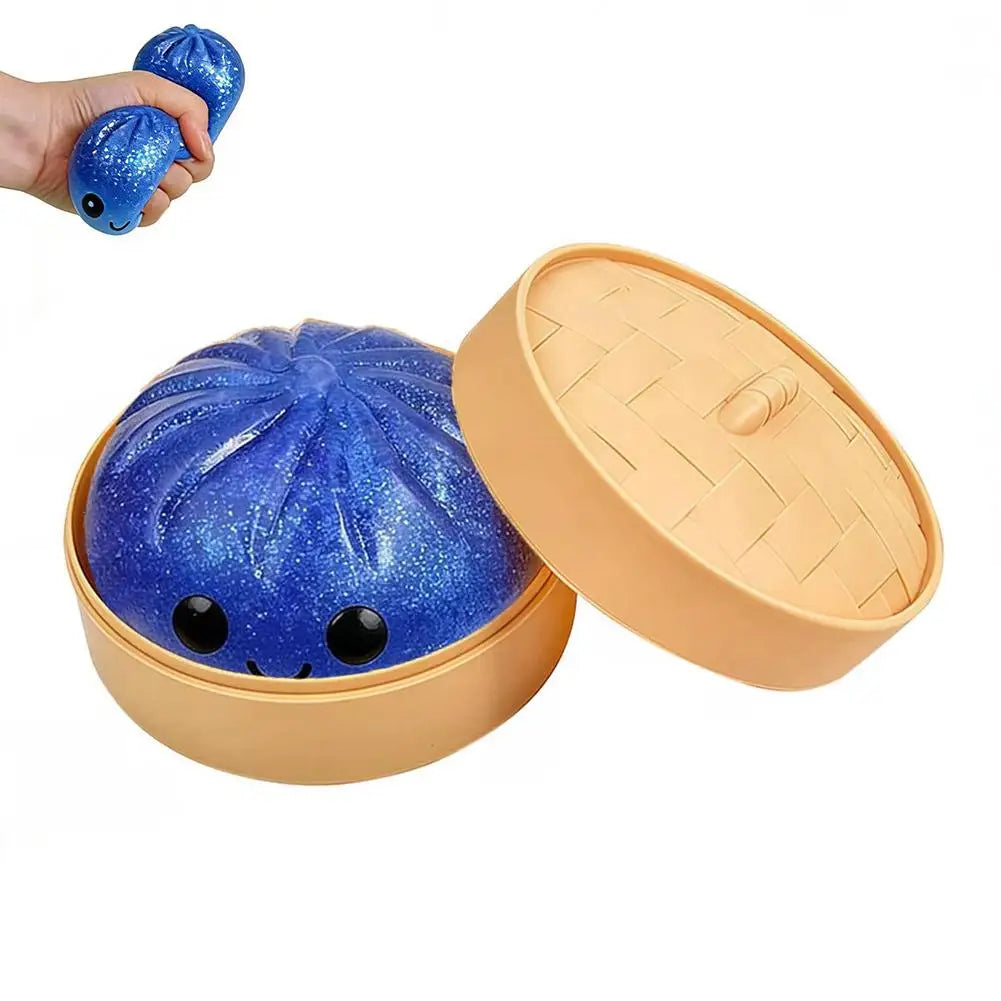 Colorful Crystal Buns Anti Toy Simulation Food Squishes Squeezable