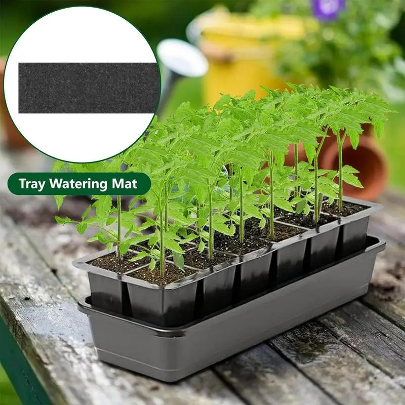 8x Replacement Capillary Felt Mats – Seed Tray Watering Mats