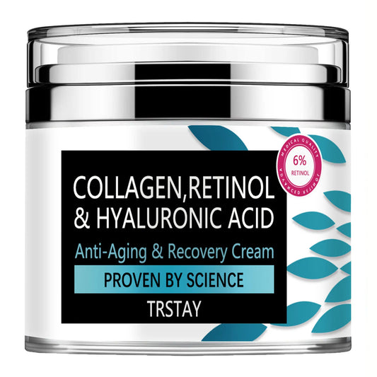 Collagen Cream for Face with Retinol and Hyaluronic Acid Peaceful Pleasures Health and Wellness 5G