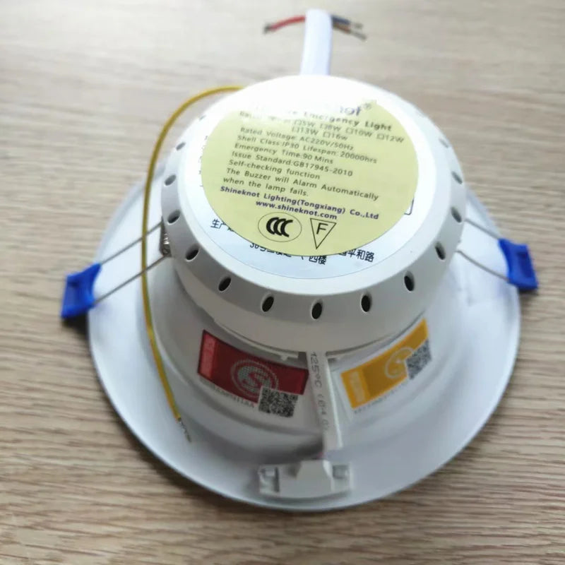 SHINEKNOT LED Emergency Recessed Ceiling Light 200–240V