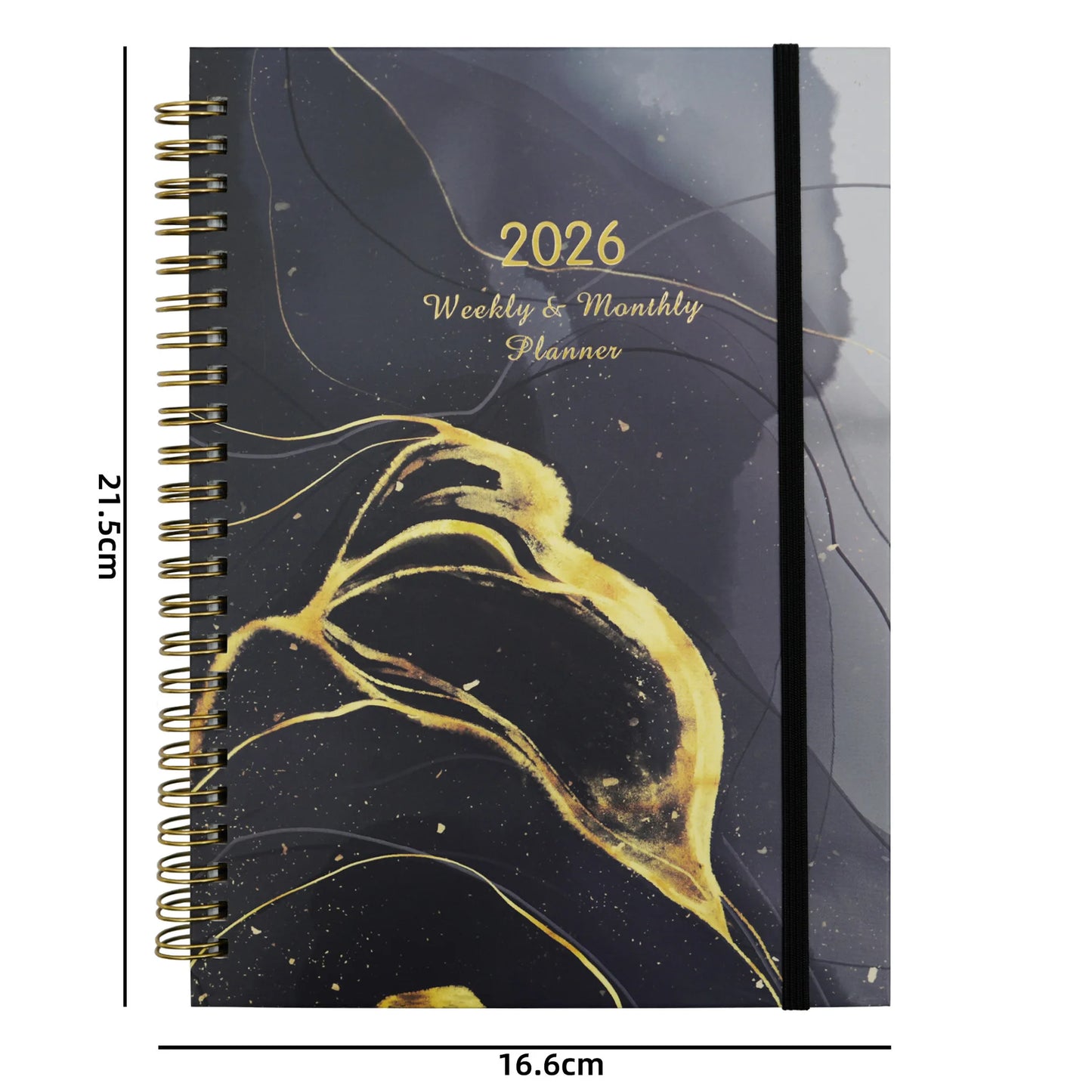 A diary book themed around 2026, featuring elastic bands. It’s perfect for weekly planning, birthday, Christmas, and New Year gi Peaceful Pleasures Health and Wellness Other